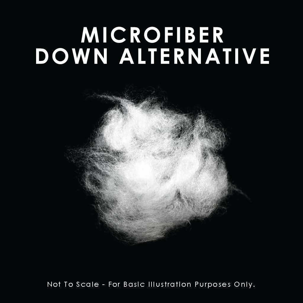 Down & Feather Co. - All Season Microfiber Down Alternative Duvet Comforter Full/Double Size - Machine Washable - 260