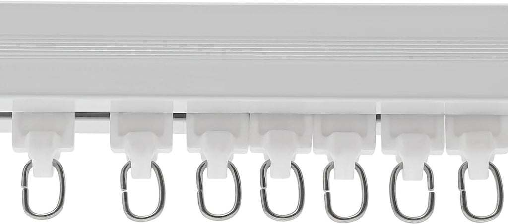Smart Curtain Track with Remote Control, Motorized Curtain Rod Smart Electric Drape Track System 88.18lbs Capacity