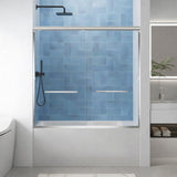 56-60" W x 57" H Semi-Frameless Bathtub Sliding Doors