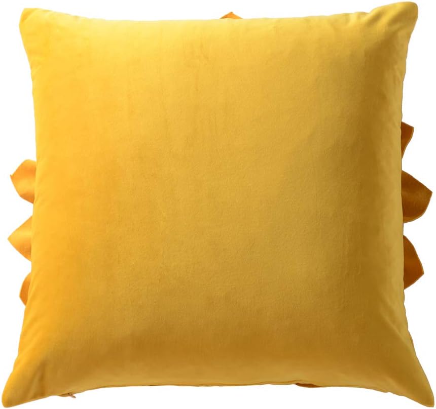 Decorative 3D Flower Throw Pillow Covers Soft Velvet Handmade Pillowcases Cushion Covers