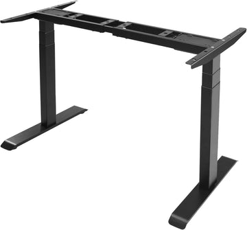 Dual Motor Electric Standing Desk Frame 3 Tier Legs Height Adjustable Handset with USB A+ C Ports Sit Stand up Desk