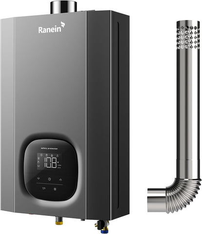 Propane Gas Tankless Water Heater, Indoor Max 4.3 GPM, 100, 000 BTU Instant Hot Water Heater