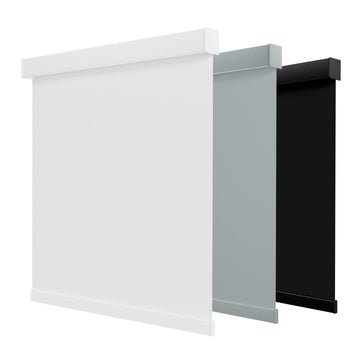 Blackout Cordless Roller Shades, White
