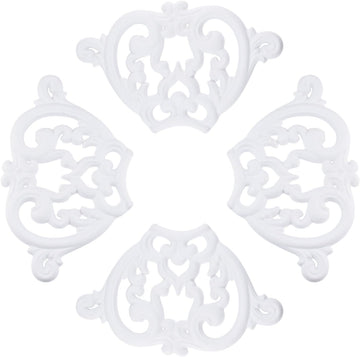 1PCS PU Ceiling Medallion Decorative Ceiling Fan Medallion White Round Home Lighting Living Room Ais