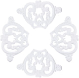 1PCS PU Ceiling Medallion Decorative Ceiling Fan Medallion White Round Home Lighting Living Room Ais