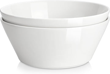 105 OZ Large Serving Bowls Ceramic Salad Soup Bowls Set of 2 | Deep Bowls , Family & Entertaining Salad, Soup, Pho