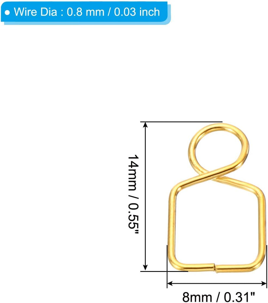 Chandelier Connector Clip, 200 Pack 14mm L x 8mm W Crystal Chandelier Buckle Replacement for DIY Fastening Crystals