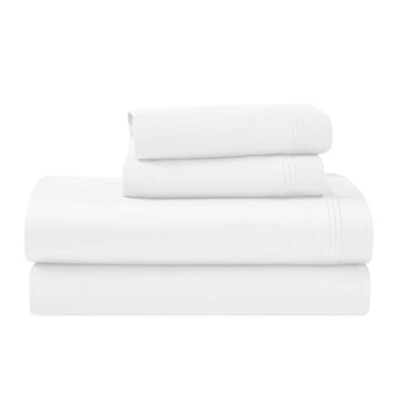 Egyptian Cotton 4 Piece Sheet Set, Luxury 1000 Thread Count, Modern Design, Sustainable Sheets, Ultra-Soft Basics