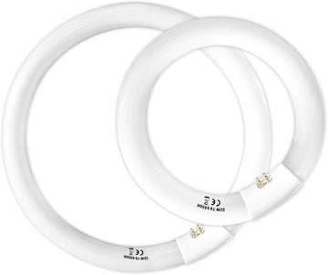 FC8T9 22W and FC12T9 32W Set Daylight, 8 inch T9 22 Watts Circular Light Bulbs, 12 inch 32 Watts Circline Fluorescent