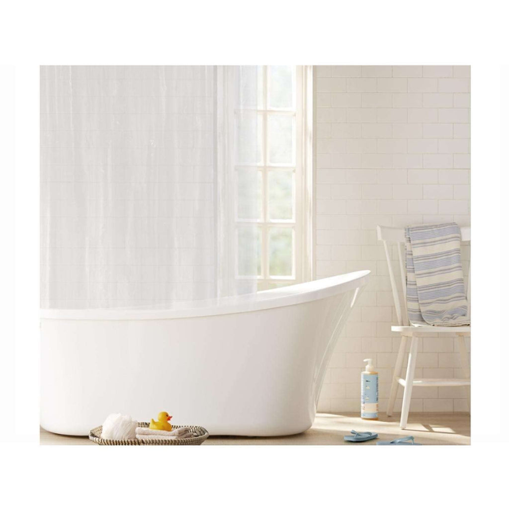 Treated Premium Clear Shower Curtain Liner 70"x72" with Weighted Magnetic Hem, Lightweight Waterproof PEVA Tubs and