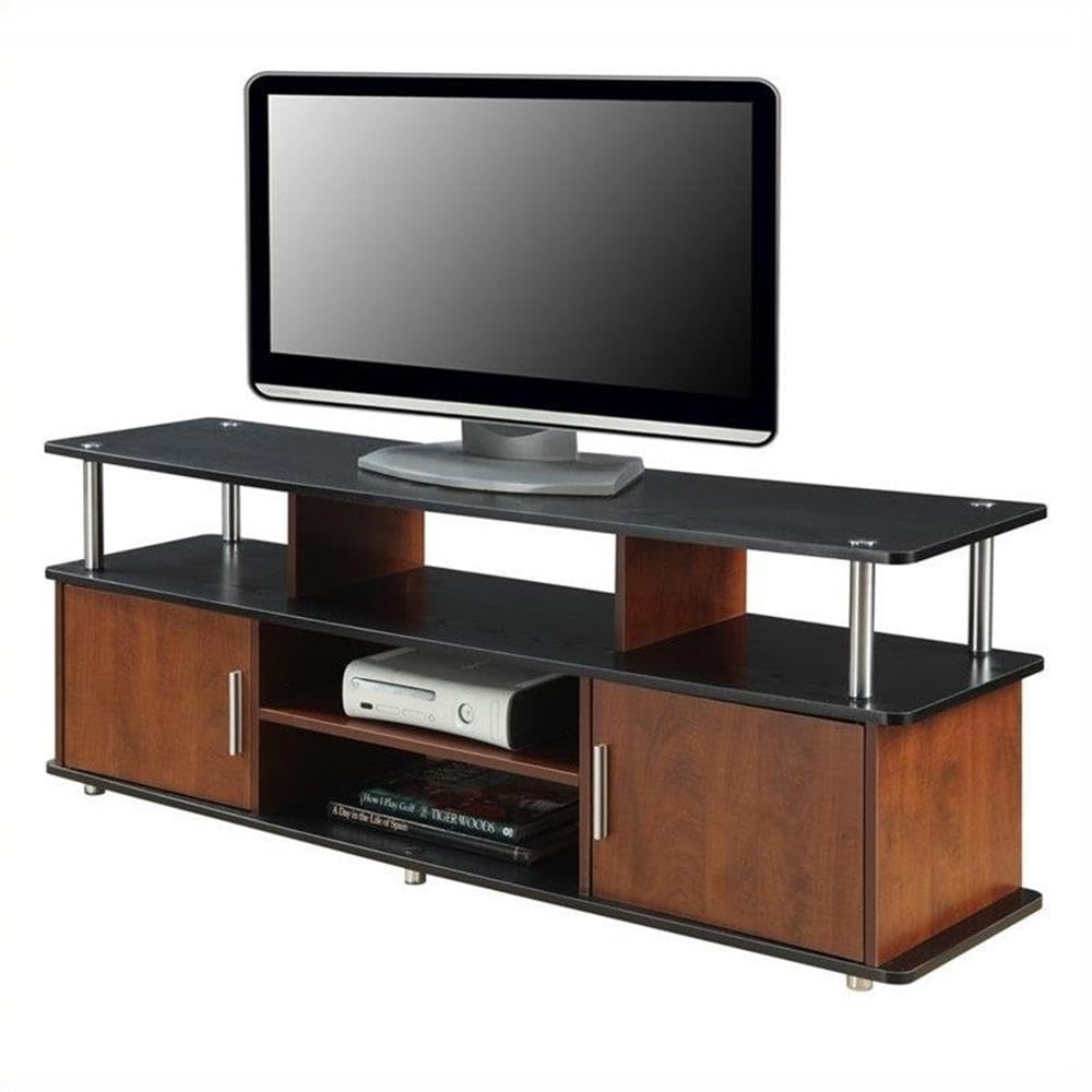 Concepts Designs2Go 60" Monterey TV Stand, Cherry / Black