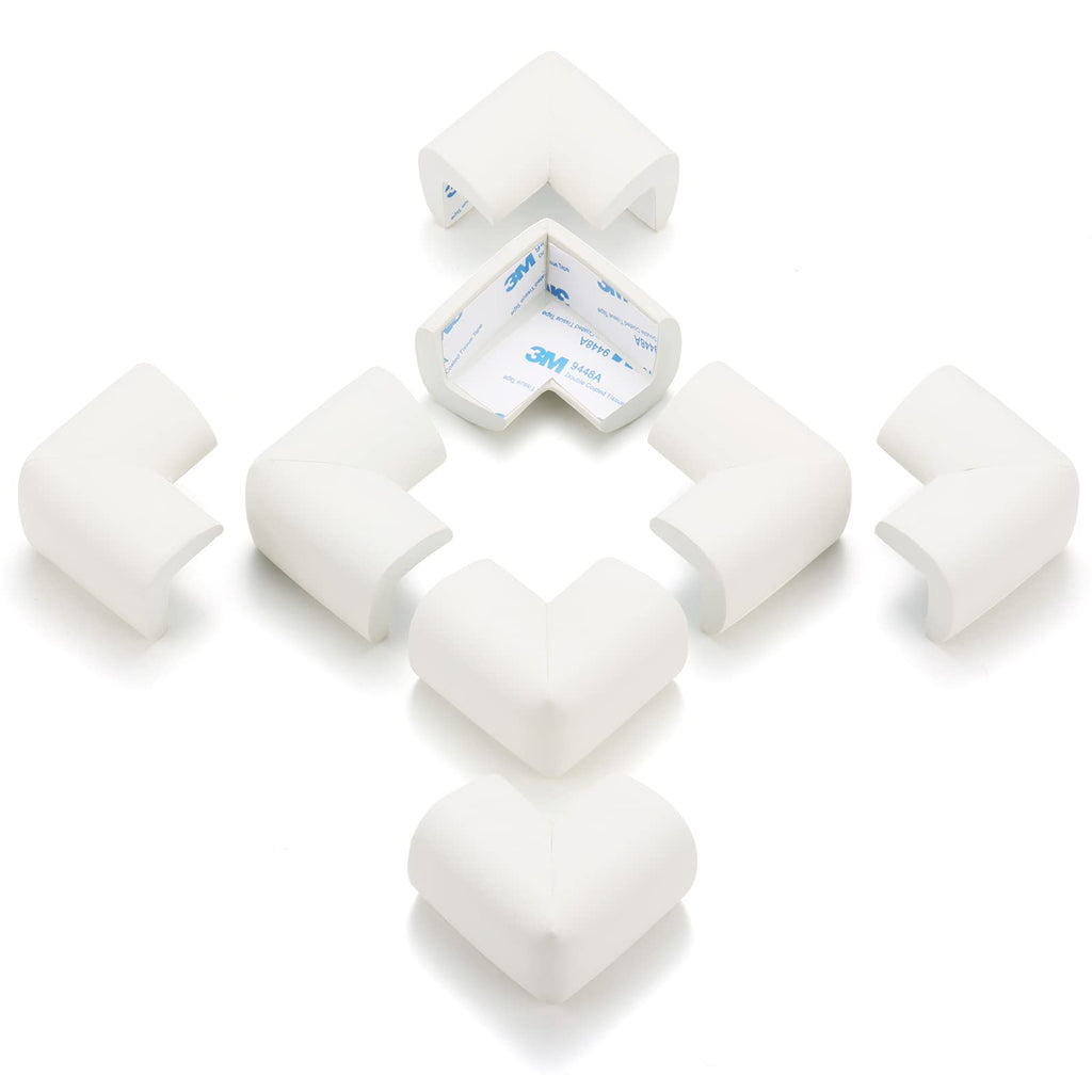 8 Pack Soft Corner Protector Baby Proofing Edge and Corner Guards,White