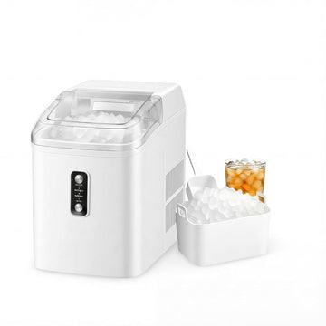 Nugget Ice Makers Countertop, Portable Nugget Ice Machine, Ready in 6 Mins, 24lbs in 24Hrs, Auto-Cleaning