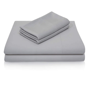 100% Rayon from Bamboo Sheet Set, King, Ash