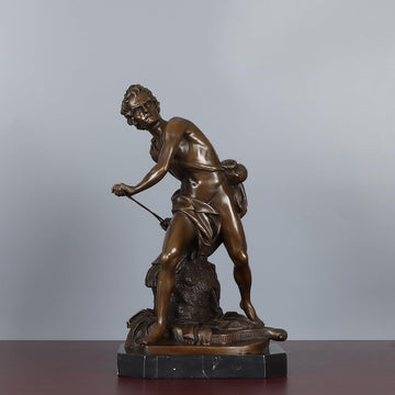 Bronze David Statue by Italian Sculptor Bernini Replica Sculpture Collectible Figurine Art