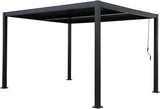 Outdoor Louvered Pergola 10' x 13', Aluminum Patio Pergola with Adjustable Roof