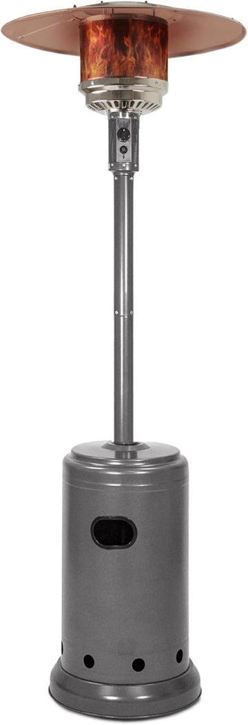 46,000 BTU Portable Outdoor Propane Patio Heater with Wheels, Commercial & Residential with Water Tank, Adjustable