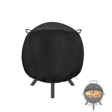 Fire Pit Cover Round Waterproof for 35in Globe Fire Ball