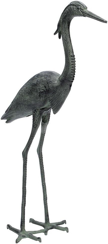 Great Blue Heron Garden Statue