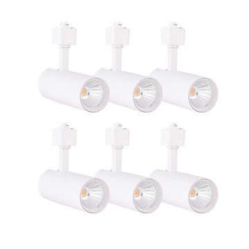 16.5W Dimmable H-Type LED Track Light, 6-Pack, 24°
