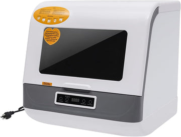 Dishwasher, 1200W Countertop Dishwasher with 3 Washing Programs Dishwasher with 360 Degree Spraying 