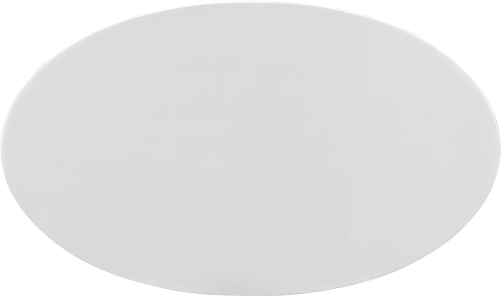 Inspired Saarinen Style Tulip Oval Pedestal Dining Table — White, 60″ Oval