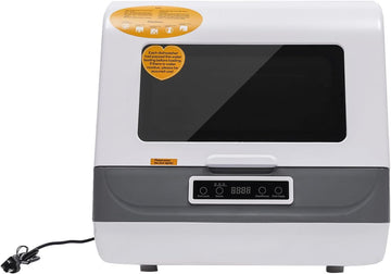 Dishwasher, Portable Automatic Mini Dish Washer Air Dry Function 3 Washing Programs