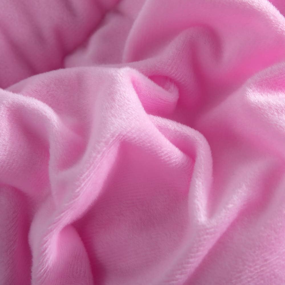 Faux Fur Plush Rainbow Comforter Set Fluffy Fuzzy Shaggy Bedding Set - 3PC Microfiber Soft Warm Quilt Set