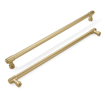 2 Pack 12 Inch(305mm) Champagne Bronze Cabinet Pulls Brushed Brass Kitchen Cabinet Handles Extra Long Gold Cabinet