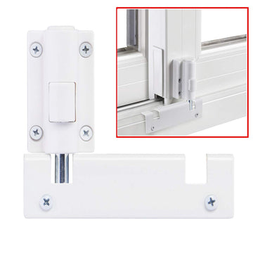 Patio Sliding Door Security Foot Lock Kick Lock, Fits on Top Rail-Childproof patio Door guardian-or Bottom Rail-Foot