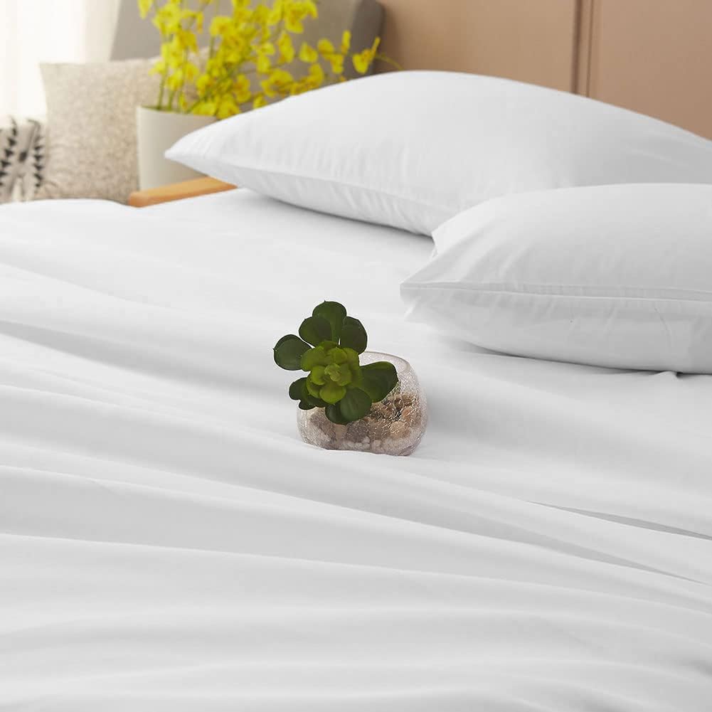 Bed Sheet Set Super Soft Microfiber 1800 Series Luxury Egyptian Sheets 16-Inch Deep Pocket Wrinkle and Hypoallergenic-4 Piece