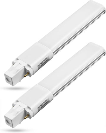 6W LED GX23 PL Lamp 2-Pin Base 13W CFL Replacement 6000K