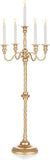 Gold Floor Candelabra Candle Holder for Centerpiece - Tall 5 Arm Candlesticks Holders Metal Taper Candle Holder for
