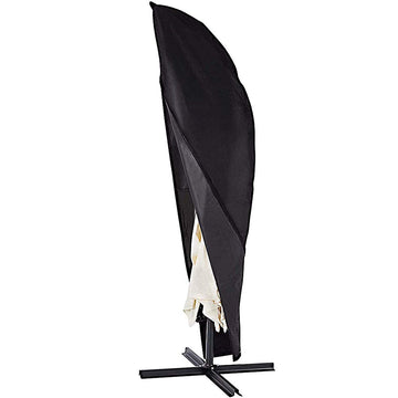 Patio Parasol Cover with Zipper Waterproof 210D Garden UV Resistant Cantilever Parasol for Outdoor Garden Beach