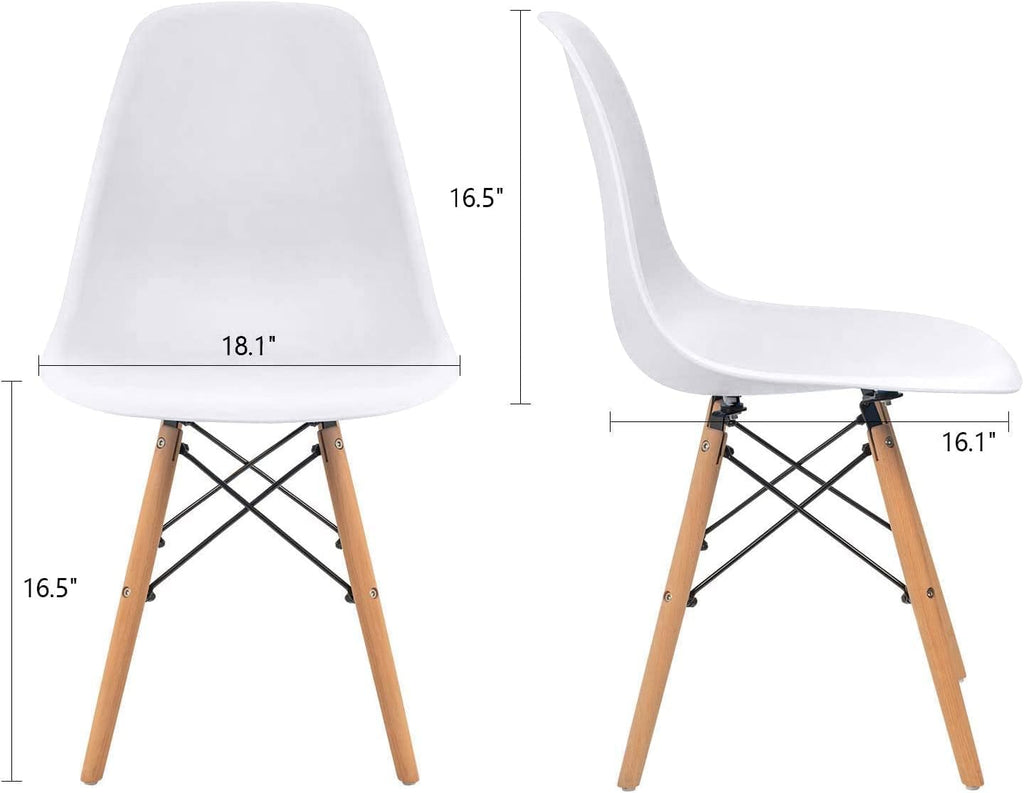 Modern Style Dining Chair Mid Century Modern DSW Chair, Shell Lounge Plastic Chair for Kitchen, Dining, Bedroom