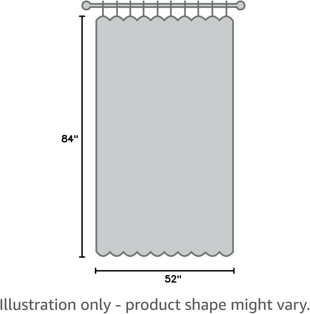 Burlap Linen Look Outdoor Curtain 2 Panels | Waterproof Sheer Curtains for Pergola, Porch, Cabana, Gazebo Grommet