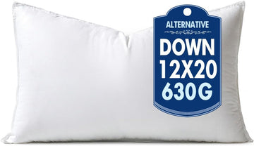 12x20 Inch Synthetic Down Alternative Decorative Pillow Insert
