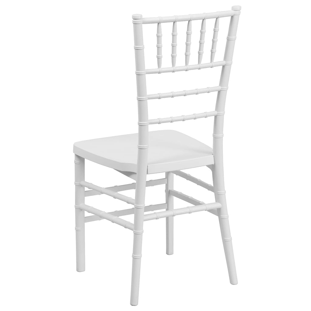 Stacking Resin Ballroom Chair, Silver, 2-Pack