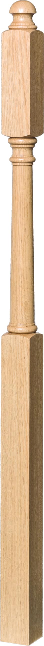 SP-4045A Poplar Colonial Second Floor Newel Post