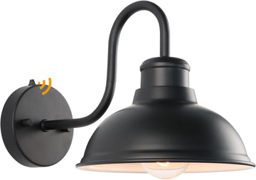 Dusk to Dawn Outdoor Wall Sconces, Exterior Farmhouse Gooseneck Barn Light