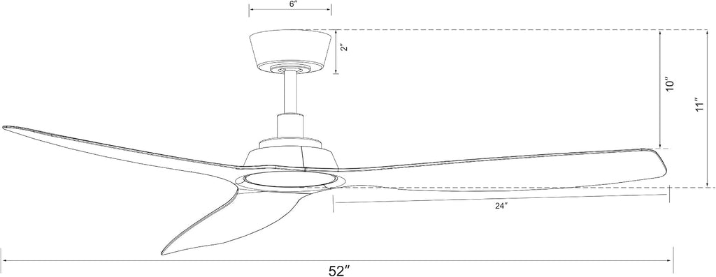 Moto Brushed Nickel and Teak 52-inch Ceiling Fan