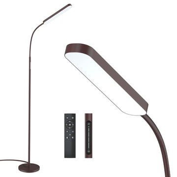 Floor Lamp, 15W/1000LM Bright LED Floor Lamp with Stepless Dimming