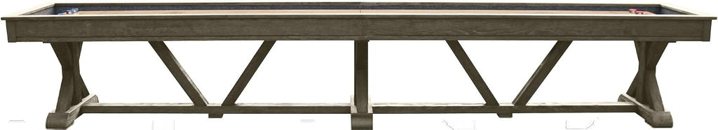 River 12' Weathered Gray Pro-Style Shuffleboard Table