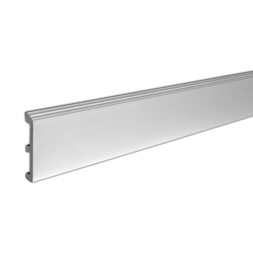 4-3/4 inch x 3/4 inch x 96 inch Baseboard Moulding, 4 Pack, Primed White
