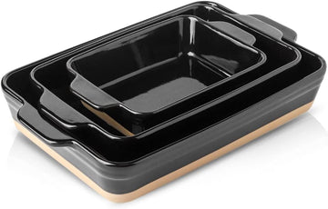 Dish Set, 9x13 Dish, Ceramic Lasagne Pan Deep, Large Casserole Dish Set, Dishes for Casseroles 13 x 9, Ceramic