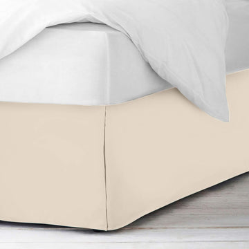 600 Thread Count Egyptian Cotton Bed Skirt - Split Corner, 39x75 Inches, 7 Inch Drop Elegant Dust Ruffle Design