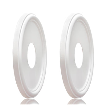 Molded Nylon Ceiling Medallion for Light Fixtures and Ceiling Fans 13"OD x 4"ID x 1-1/8"P (Fits Canopies up to