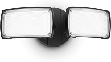 LED 3500 Lumen 32W 5000K Integrated Dual-Head Floodlight Outdoor Dusk to Dawn Waterproof Exterior Security Wall Light