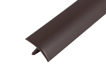 25ft Roll of Dark Brown 3/4" Plastic Tee Moulding for Arcade Game Cabinets, Counters, Shelves, or Tables