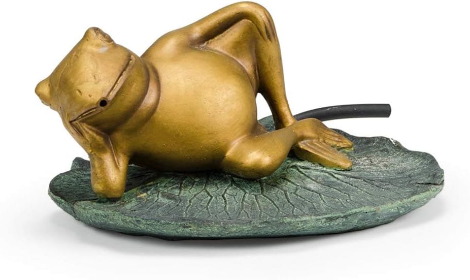 Lazy Frog on Lily Pad Spitter Fountain for Ponds and Water Gardens, 78311